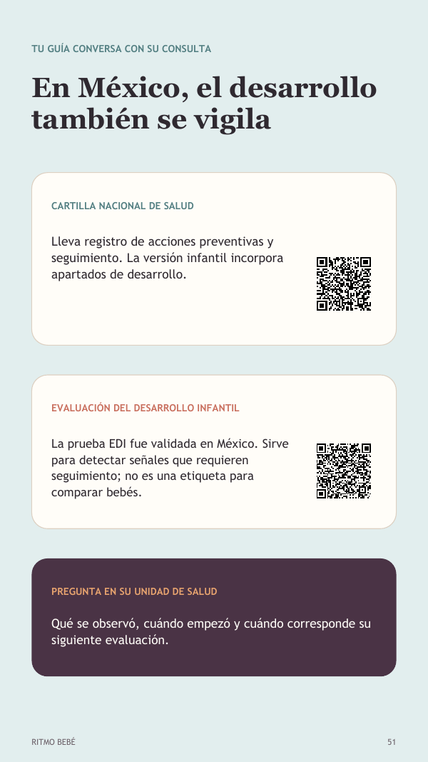 Página sobre seguimiento del desarrollo infantil en México